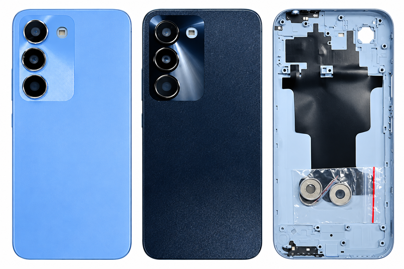 Compatible Replacement for Realme C83 5G Full Housing Body – Black & Blue